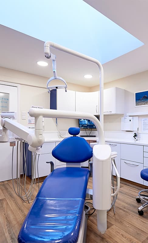 Modern dental examination chair